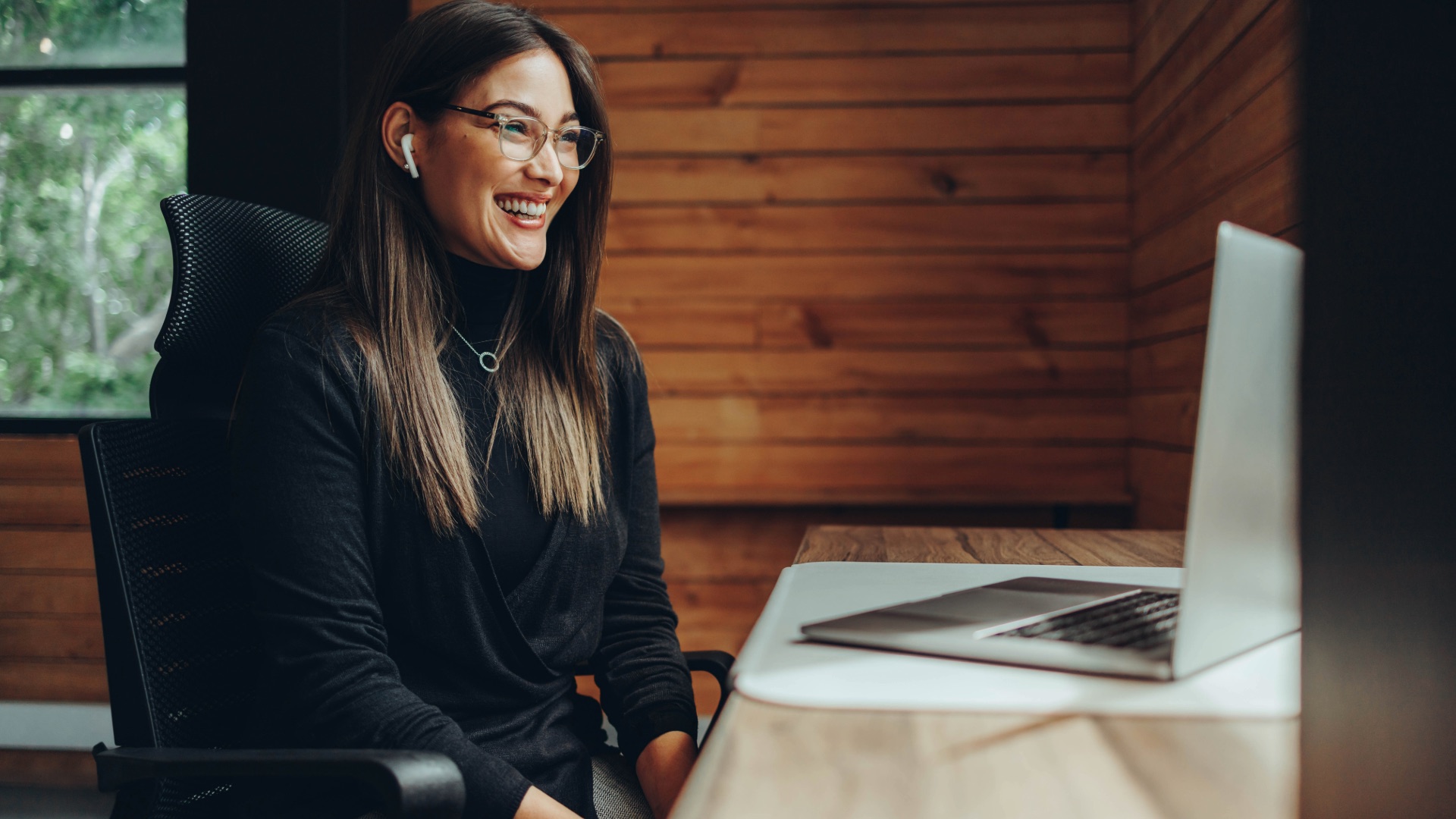 Professional meeting with a client by video